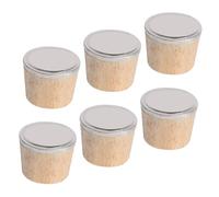UKCOCO 6 Piezas Tapones de Madera para Botellas Tapón Reutilizable para Botella y Tetera de Agua Hirviendo Repuesto Práctico para Cierre Hermético Casa y Viaje