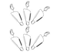 UKCOCO 6 Pinzas para Mariscos de Acero Inoxidable Mango Ergonómico y Diseño Especial para Caracoles, Prácticas y Duraderas para Cocina y Barbacoa