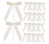 UKCOCO 60 Piezas Decorativos para Coche de Boda de Poliéster Reutilizables para Espejos Retrovisores y Manijas Decoración DIY para Invitados Nupciales