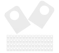 UKCOCO 600 Ganchos Adhesivos Transparentes Pequeños con Orificio Redondo para Etiquetas Colgantes Autoadhesivos sin Marcas 23X32X03 MM Ideales para Organización y Exhibición en