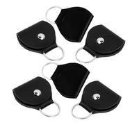 UKCOCO 6piezas Porta Púas De Guitarra Estuche De Cuero Unidades para Llevar Bolsa Portátil para Púas De Guitarra para Tocar