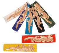 UKCOCO 7 Barras de Tinta China Hechas a Mano para Caligrafía y Pintura, Set de 7 Colores Vivos, Barra de Tinta para Dibujar y Escribir, Bloque Práctico para Estudiantes y Artistas