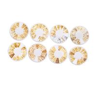 UKCOCO 8 cajas Decoraciones de Uñas Aleación con Cajas de Remaches Accesorios para Manicura Brillantes y Elegantes para DIY para Creaciones Únicas Casa