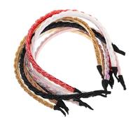 UKCOCO 8 Piezas Diademas Trenzadas con Cuentas para Novia Accesorios Ligeros y Elegantes para Bodas Diademas Elásticas para Mujeres y Niñas para Peinados Nupciales y Estilos Bohemios