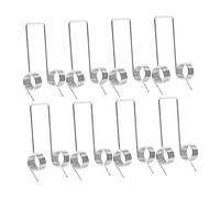 UKCOCO 8 Piezas para bote de basura con tapa abatible de torsión de compresión Pequeña primavera de torsión de bricolaje Torsión DIY Spring Acero inoxidable Plata