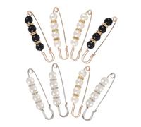 UKCOCO 8 Piezas Pasador de Hebilla de Cintura para Mujer Broches de Perlas Broches Creativos para Cárdigan Imperdibles para Sombreros y Ropa Color Aleatorio