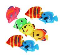 UKCOCO 8 Piezas Peces Flotantes Artificiales de Plástico para Acuario Decoración de Adornos Simuladores para y Terarios Juguetes para Decoración de Interiores