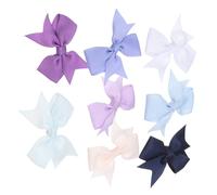 UKCOCO 8 Piezas Pinza para El Pelo con Lazo para Perros Lindo Patrón De Arcos para Perros Accesorios para El Cabello Yorkie Arcos para Perros Multicolores Lindo Perro Arcos Poliéster