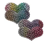 UKCOCO 8 piezas Pinzas Pelo Niña Corazón Unidades Gradiente Metálico Clips para Niñas y Bebés Diseño con Cristales Broches Fáciles para Fiestas y Uso Diario