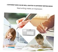 UKCOCO 8 piezas Plantillas para Sobres Guía de Direcciones Plantilla para Práctica de Escritura Diseño Ergonómico Ecológico para Caligrafía y Manualidades