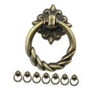 UKCOCO 8 piezas Tiradores de Metal Vintage para Armarios de Mini Pomos Rústicos para Cocina y Baño Diseño Ergonómico Fácil de Instalar Resistentes y Duraderos