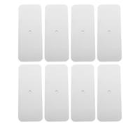 UKCOCO 8 tiras magnéticas para iluminación debajo de gabinetes con | Placas metálicas de repuesto de 3 x 1,1 pulgadas para soportes magnéticos, tira magnética adhesiva de metal para luces LED