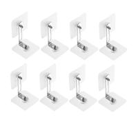 UKCOCO 8piezas Anclajes Para Muebles Anticaída Sin Taladro Anclajes Adhesivos De Pared Para Armarios Estanterías y Seguridad De Bebés Tocadores