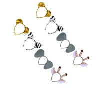 UKCOCO 8piezas Diademas Diseño De Animales Tocados De Fiestas Accesorios Cabello Artículos Para Fiestas