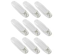 UKCOCO 9 Soporte Autoadhesivo para Regleta de Enchufes Fijador de Pared sin Perforación Organizador de Cables Paquete de Práctico y Durable para Decoración y Almacenamiento Casa
