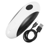 UKCOCO Abrelatas Eléctrico Automático USB Recargable para Latas y Botes | Corte Seguro Sensor Inteligente, Botón Único, Apto para Formas Redondas, Cuadradas y Ovaladas
