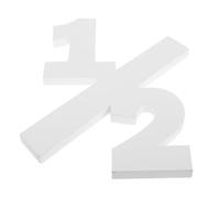 UKCOCO Accesorios Para Fotos De Medio Año Centros De Mesa De Madera Para Mesas Accesorios Para Fotos De Primer Cumpleaños Adornos Bloques De Madera Letrero De Madera De Cumpleaños