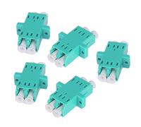 UKCOCO Adaptador de cable de fibra óptica, 5 piezas LC hembra a LC hembra Acoplador de fibra - Conector convertidor dúplex para / OM4