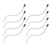 UKCOCO Adaptador de Hebilla para Batería de 9 V con Cable de 300 MM Tipo I Conector de Plástico Rígido Pinza para Batería sin Puerto Paquete de 8 Unidades para Proyectos Electrónicos