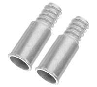 UKCOCO Adaptador de Poste de Extensión para Escoba, Rosca de 19-22mm, Aleación de Aluminio, Punta de Conector para Fregona, Limpieza Comercial y del Hogar, Pack de 2