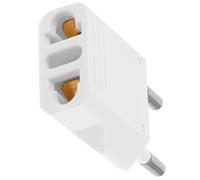 UKCOCO Adaptador de Viaje Europeo a Americano y Italiano, Enchufe Portátil de Cobre Blanco, 6a 220v, Adecuado para Uso en Viajes Internacionales y Negocios