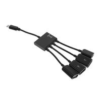 UKCOCO Adaptador OTG Multipuerto USB Concentrador De Expansión para Smartphone y Tablet Plug and Play Carga y OTG