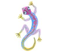 UKCOCO Adorno de Gecko de Hierro Pared Decoración Colgante Pared Interiores y Exteriores y Habitaciones Instalación con Gancho Posterior