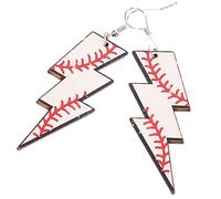 UKCOCO Adornos De Bolas De Madera Pendientes Colgantes Para Mujeres Joyas Deportivas De Madera Para Competencias De Atletismo