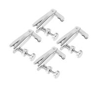 UKCOCO Afinadores Finos Para Violín 4 Piezas, Ajustadores De Cuerdas Para Violines 4/4 y 3/4, Accesorios Esenciales Para Músicos, Color Blanco Clásico, Ajuste Preciso Del Tono