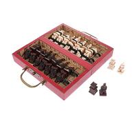 UKCOCO Ajedrez Internacional de Pequeño Prop de Película Creativa con Diseño Antiguo de Mesa para de Inteligencia Material Duradero y Ligero