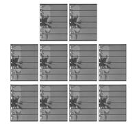 UKCOCO Álbum de Sellos 10 Páginas Reutilizables Doble Cara, Soporte Transparente de Pvc para Coleccionar Sellos y Billetes, Almacenamiento Práctico para Coleccionistas, Formato 6 Líneas