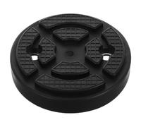 UKCOCO Almohadilla de Goma para Gato de Piso, Almohadilla de Gato de Piso, Redonda, Negra, para Soporte Estable y Antideslizante, para Car Lift y Truck Hoist, Mantenimiento de Vehículos