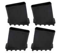 UKCOCO Almohadillas Antideslizantes de Goma para Pies de Escalera, 4 Unidades, Protectores Resistentes al Desgaste Diseño de Espiga, Accesorios para Escaleras de Mano y Plegables,