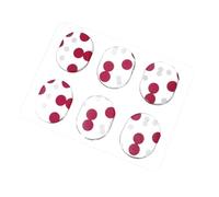 UKCOCO Almohadillas Autoadhesivas de Silicona Roja para Amortiguador de Batería, Tapete de Gel Silenciador para Caja y Platillos, Kit de 6 Unidades para Control de Sonido en Percusión