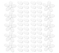 UKCOCO Almohadillas Nasales Transparentes para Gafas 50 Pares de Almohadillas Blandas Antideslizantes para Puente Nasal Repuestos Cómodos Uso Diario y Deportivo