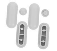 UKCOCO Almohadillas para Asiento de Inodoro Gris Protectores y Separadores para Tapa Wc Amortiguadores Antideslizantes para Bidet Accesorios Funcionales y Elegantes para Baño