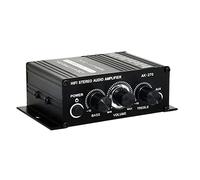 UKCOCO Amplificador de Audio Digital de Canales de Graves y Agudos Compatible con Tv Coche y Ordenador Salida de Sonido y Potente Diseño con Luz LED