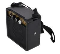 UKCOCO Amplificador Guitarra Eléctrica 5w de Mini para Práctica Musical | Sonido de Alta Fidelidad, Efectos Integrados, Conectividad Versátil, Plástico y Metal, Negro, sin Batería