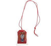 UKCOCO Amuleto Omamori Japonés de Tela Roja 4x6 Cm, Pequeño Colgante Protector para Salud y Suerte, Bolsita Artesanal para Regalos y Accesorios de Bolso