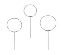 UKCOCO Anillo de Soporte de Laboratorio y Soporte de Material de Laboratorio 3 Piezas de Acero Inoxidable Resistente y Duradero para Uso en Experimentos