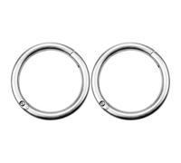 UKCOCO Anillo reutilizable para ganado y herramienta de tracción para bovinos, acero inoxidable plata 2 piezas, uso exterior en gestión agrícola