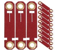 UKCOCO Anillos de Entrenamiento para Loros 20 Unidades Rojo Nº 9 Bandas Antiescape para Patas de Pájaro Pequeñas, Identificación Aves y Entrenamiento Mascotas Uso Veterinario