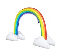 UKCOCO Arco Inflable para Rociador de Agua Juguete de PVC Ecológico Resistente y Reutilizable para Aire Jardín y Playa