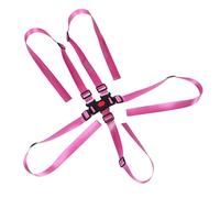 UKCOCO Arnés de Seguridad para Bebés de 5 Puntos Ajustable Correas de Repuesto para Silla Alta y Cochecito 4 Unidades Color Morado Cinturón Seguro para Uso Infantil Tronas y