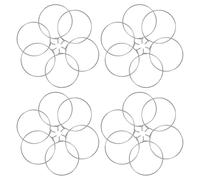 UKCOCO Aros para Pendientes de Acero Inoxidable 100 Uds Cuentas Abiertas para Manualidades y Creación de Joyas Accesorios para Mujeres 1.14X0.98In