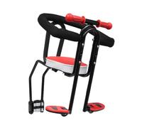 UKCOCO Asiento Infantil de Bicicleta Delantero para Sillín Seguro para Bicicleta de Rojo