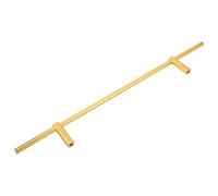 UKCOCO Balaustre de Aleación de Aluminio Dorado 50 Cm para Barandilla de Armario de Vinos, Riel Recto Decorativo Accesorios, Protector Metálico para Estantes de Vinoteca, Kit