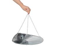 UKCOCO Bandeja Colgante Redonda de Acero Inoxidable con Cadena para Báscula Colgante Industrial Accesorio de Pesaje Portátil para Alimentos Pequeños y Uso Cocina Compatible con