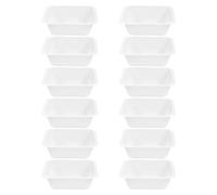 UKCOCO Bandejas de Pesaje Antiestáticas de Plástico 250 Ml 12 Piezas Grandes para Laboratorio y Cocina Recipientes Cuadrados para Muestras y Polvos Uso Multifuncional Experimentos y