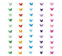 UKCOCO Banderines de Cumpleaños Mariposas de Papel Degradado 10 Piezas, Decoración para Fiestas Infantiles, Guirnalda Multicolor para Habitaciones y Eventos